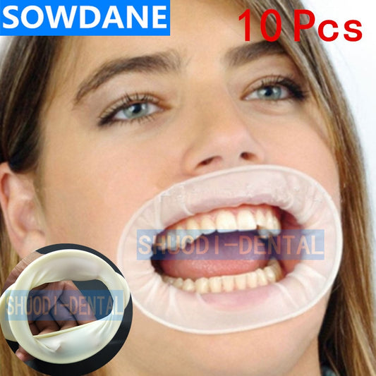 10 pcs Dental Rubber Sterile Mouth Opener Oral Cheek Expanders