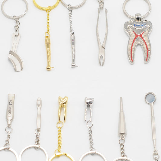 Gift Dentistry Key Chain Stainless Steel