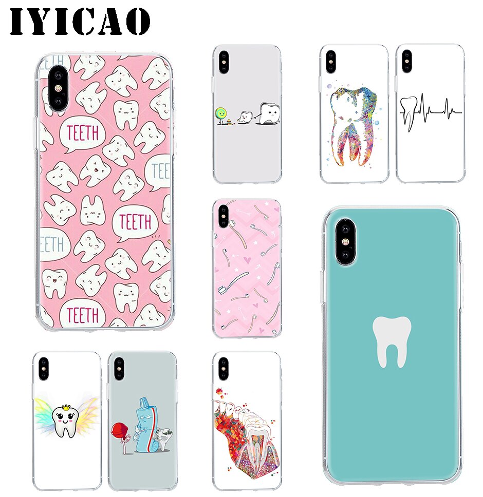 Teeth Hard Case Cover Shell for iPhone