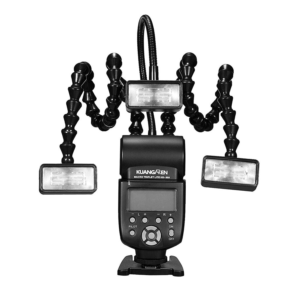 Macro Flash LED Macro Flash Speedlite For Canon Nikon Panasonic Olympus Pentax Sony DSLR