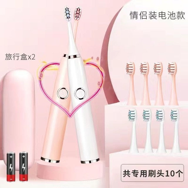 Electric toothbrush ultrasonic USB charger rechargeable waterproof soft toothbrush