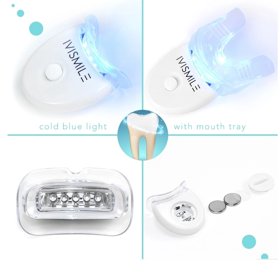 IVISMILE Teeth Whitening Kit With Led Light